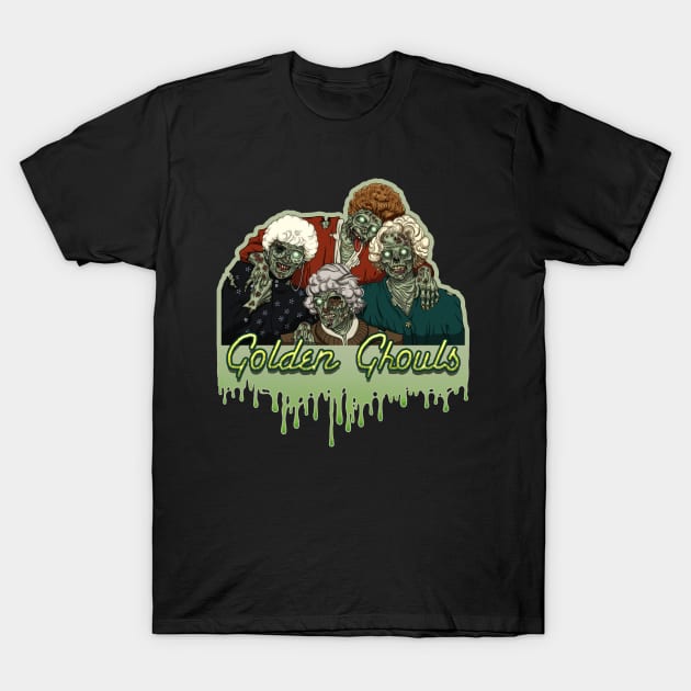 Golden Ghouls T-Shirt by evolvingeye